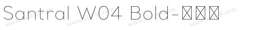 Santral W04 Bold字体转换